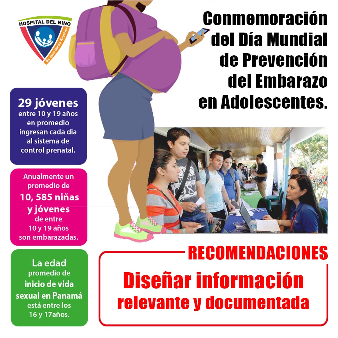 Día Mundial de la prevención del Embarazo no Planificado en Adolescentes –  Hospital del Niño Dr. José Renán Esquivel